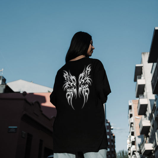 D.CAPATAZ PAPILIO   BLACK T-SHIRT