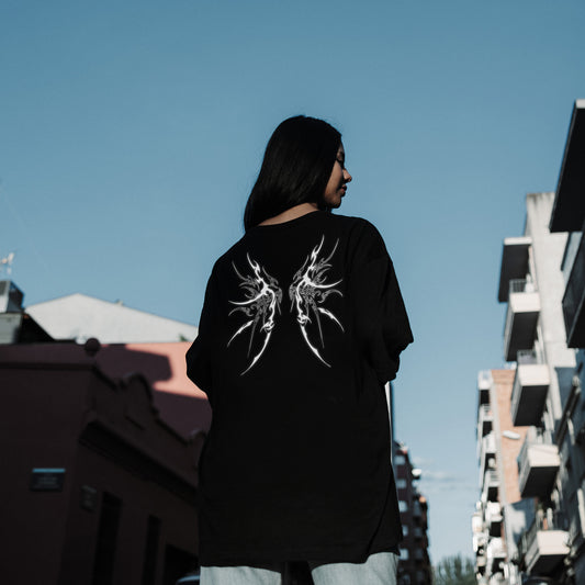 D.CAPATAZ PAPILIO 2  BLACK T-SHIRT